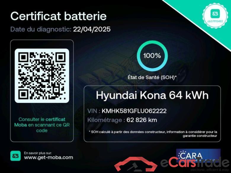 Hyundai ELECTRIQUE 64 kWh 204 ch Executive HYUNDAI Kona / 2017 / 5P / SUV ELECTRIQUE 64 kWh 204 ch Executive #2