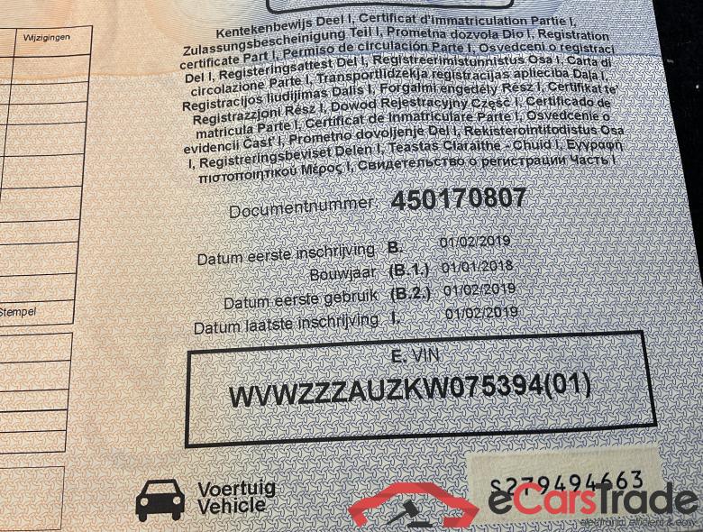 VOLKSWAGEN Golf VII Golf Comfortline 1.5 TSI BlueMotion 96 kW (130 ch) 6 vitesses manuel #6