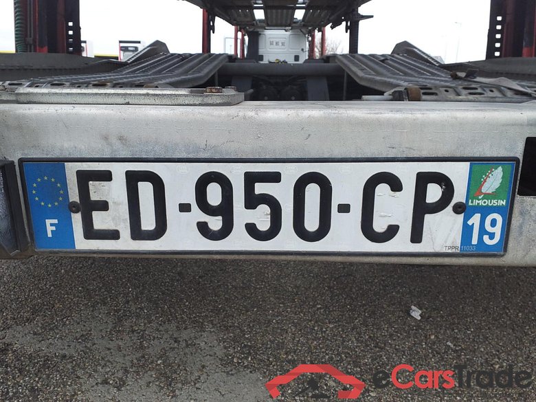 EQ-393-ZA Tracteur porte voitures stralis 420 Hi Road 4x2 porte WJMM62AS40C367457 - BLANC - 02/10/2017 + nED-950-CP Lohr Remorque porte voiture 2 essieux VGYC2H99S4EL44241 - BLEU - 22/12/2004 n #4