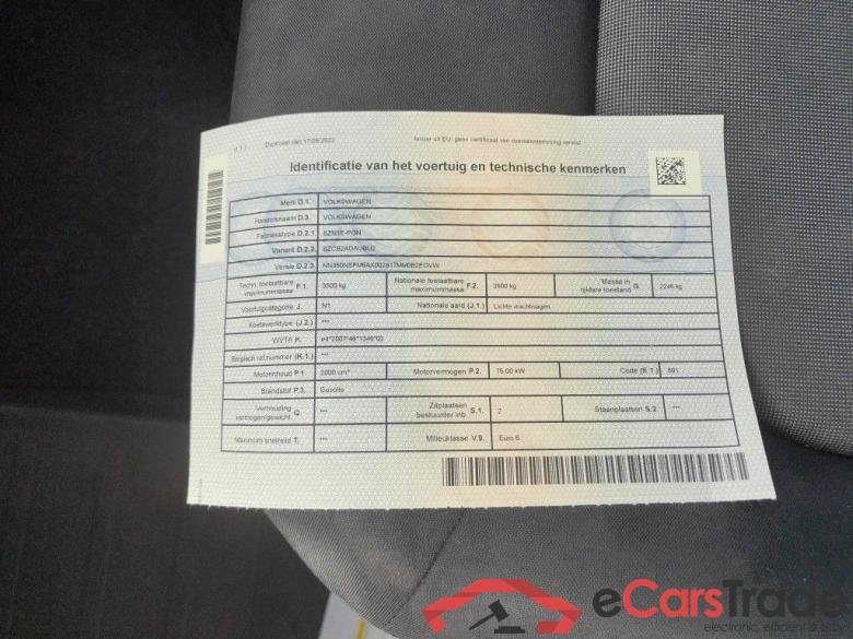 Volkswagen CRAFTER 35 2.0TDI 75/102 FDW L4 BesteBak Light carrosserie 2d #4