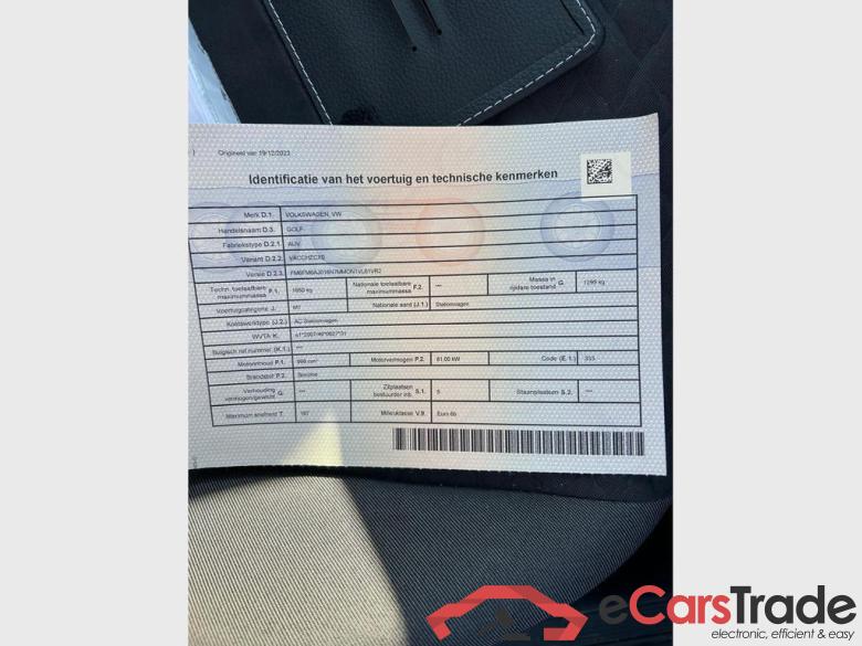 VOLKSWAGEN Golf VII SW Golf Variant JOIN 1.0 TSI  81 kW (110 pk) 6 versnellingen manueel #5
