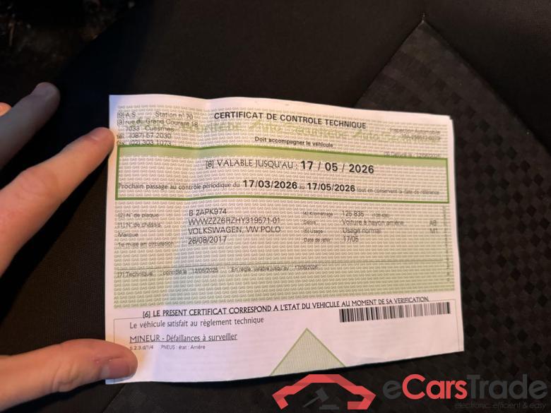 VOLKSWAGEN Polo Polo Trendline 1.0  BlueMotion Technology 55 kW (75 ch) 5 vitesses manuel #5