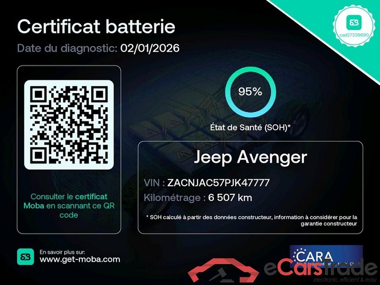 JEEP Avenger / 2022 / 5P / SUV BEV 115KW ALTITUDE(SL)(SP) #2