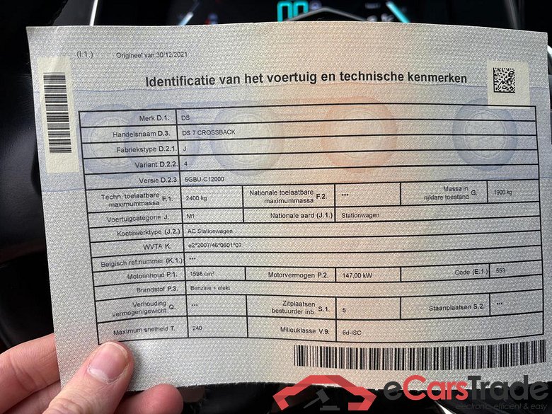 DS DS 7 Crossback PHEV 1.6 E-TENSE 4x4 Grand Chic(220 kW)(EU6.3 #5