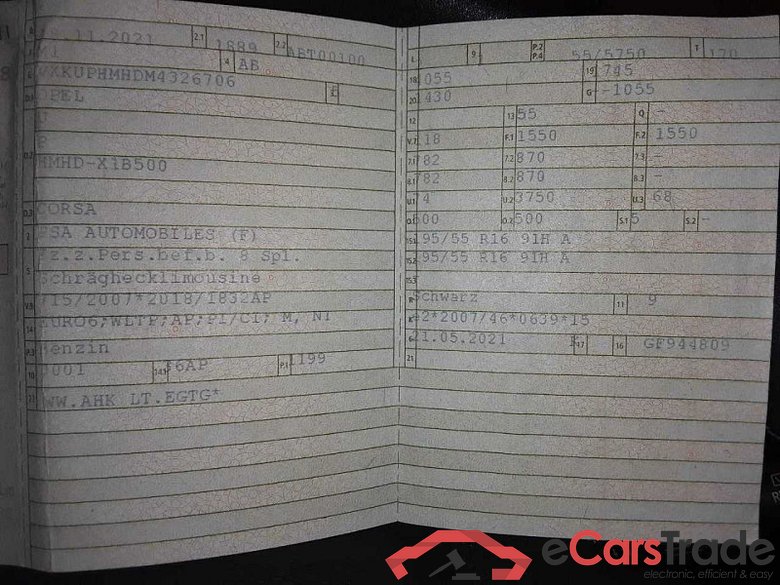 Opel Corsa F (2019->) DE - LimS5 1.2 EU6d, Edition (EURO 6d), 2019 - 2023 #3