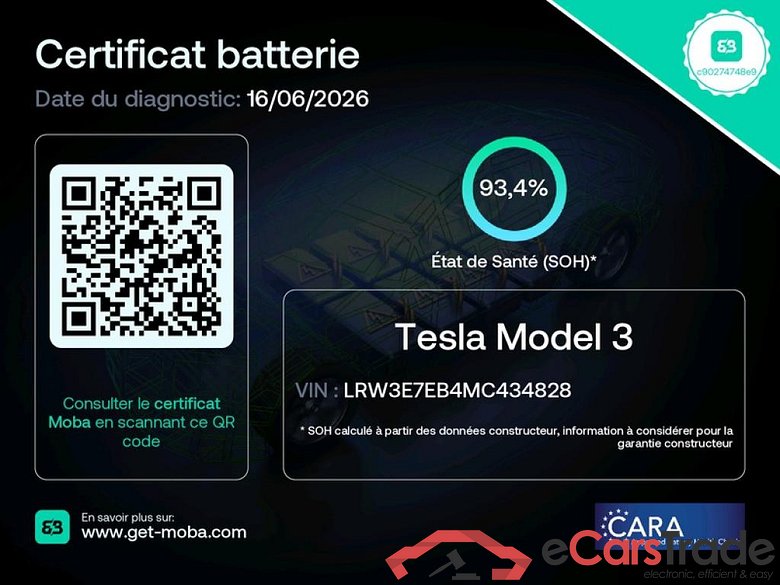 TESLA Model 3 / 2018 / 4P / Berline Grande Autonomie Dual Motor AWD #2
