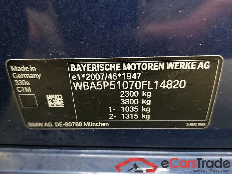 BMW - BMW 3 BERLINE 330e 292PK Business Edition Sport With Heated Sport Seats & Pack Driving Assistant Pro & Head Up & Parking Assistant Plus * HYBRID * #6