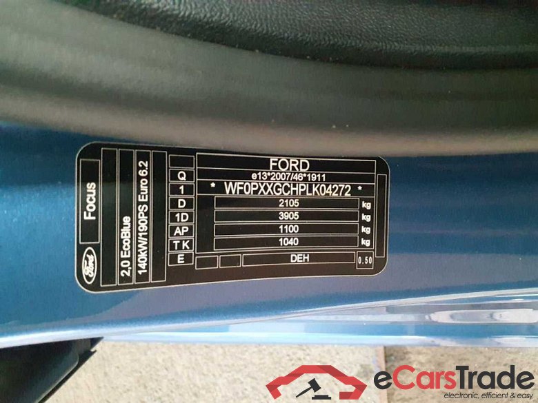 Ford Focus Turnier (CGE)(2018->) DE - Kb5 ST 2.0 EcoBlue EU6d-T, 2019 - 2021 #5