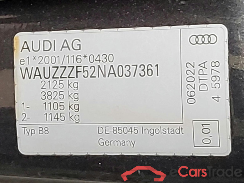 A5 Sportback 40 TDI S line 2.0 TDI 150KW AT7 E6d #5