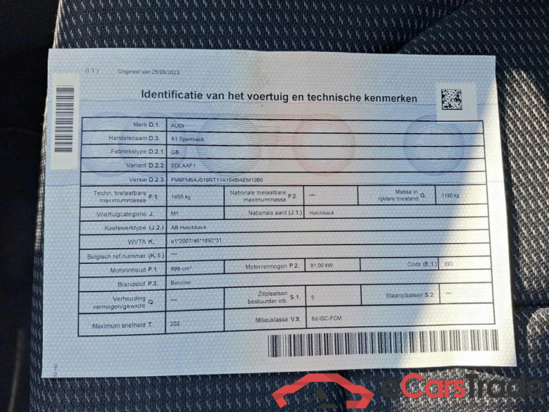 AUDI A1 SPORTBACK 1.0 30 TFSI ATTRACTION #1