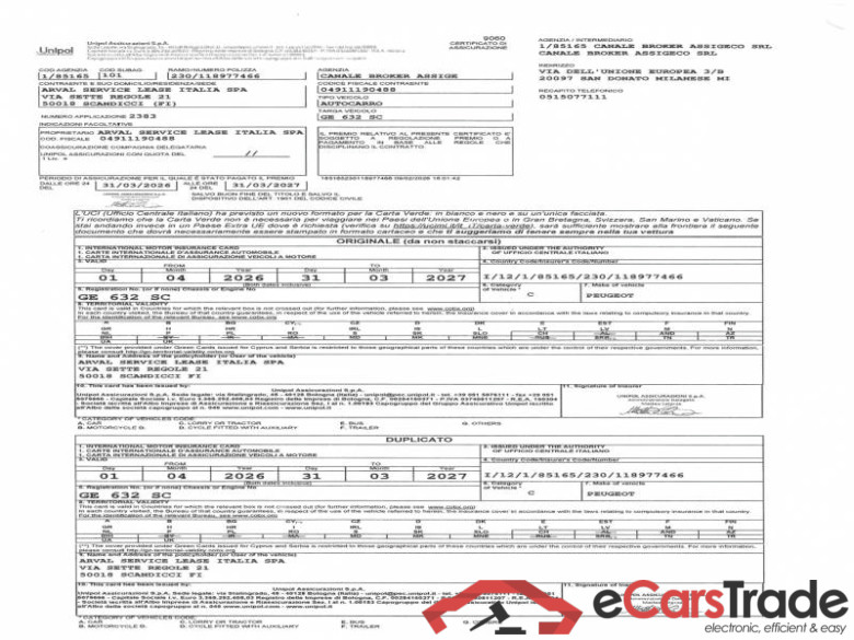 PEUGEOT PARTNER / 2018 / 4P / VETT. FURGONATA L1 BLUEHDI 100CV PREMIUM #1