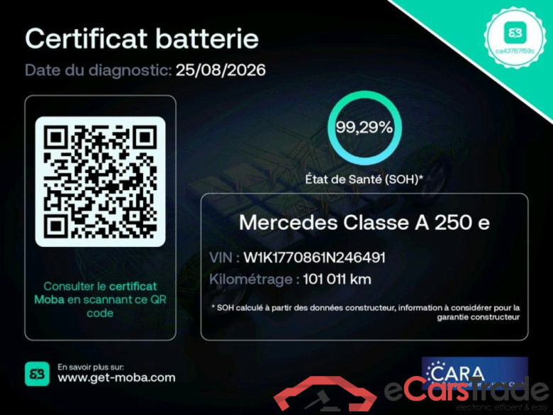 MERCEDES-BENZ Classe A Compact / 2018 / 5P / Berline A 250 e Business Line 8G-DCT #2