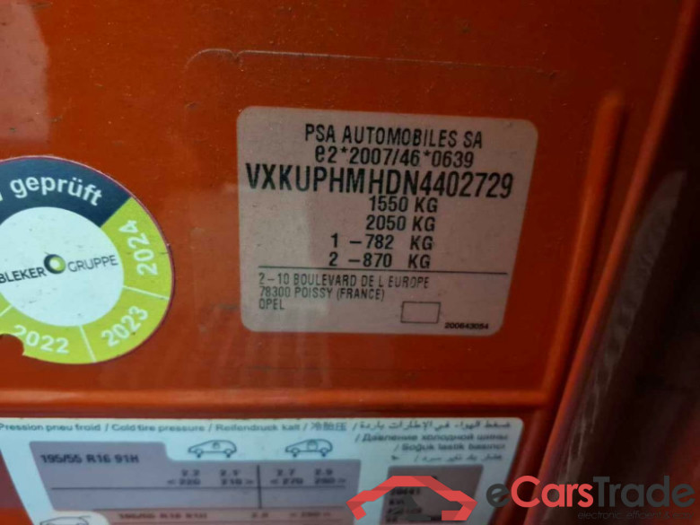 Opel Corsa F (2019->) DE - LimS5 1.2 EU6d, Elegance, 2019 - 2023 #4