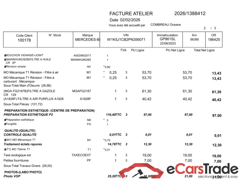 MERCEDES-BENZ CLA Coupe / 2019 / 4P / Coupé CLA 200 d AMG Line BA8 / PRÊT A VENDRE #2