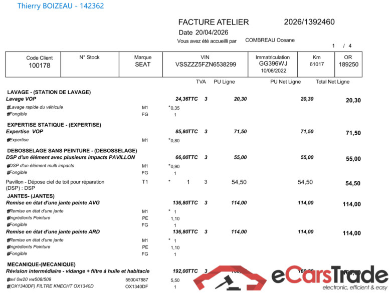 Ateca Style Business 2.0 TDI 150CV BVA7 E6d / PRÊT A VENDRE #2