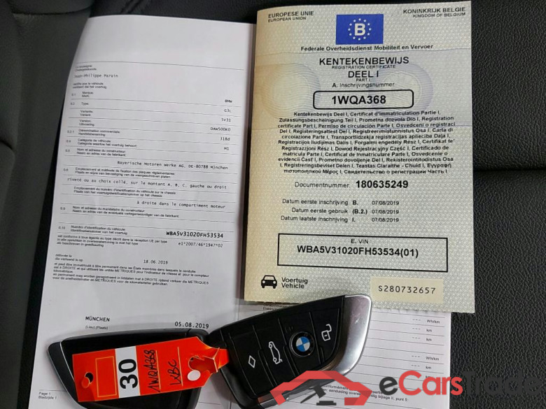 BMW - BMW 3 BERLINE 318dA 150PK Business Edition Advantage & Pack Business & Parking Assistant Pack #4